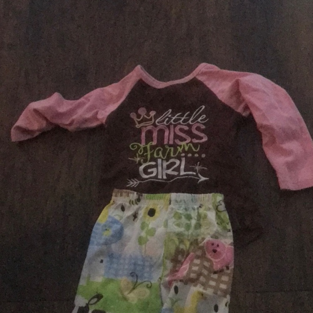 Little miss farm girl Boutique outfit